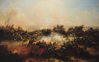 Die Schlacht von Sewastopol, rechter Abschnitt des Triptychons, nach 1855